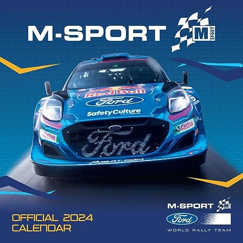 M-Sport Ford World Rally Kalender 2024 – Wandkalender: Original Danilo-Kalender [Mehrsprachig] [Kalender] (Wall-Kalender) von Danilo