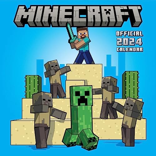 Minecraft 2024 – Wandkalender: Original Danilo-Kalender [Mehrsprachig] [Kalender] (Wall-Kalender)
