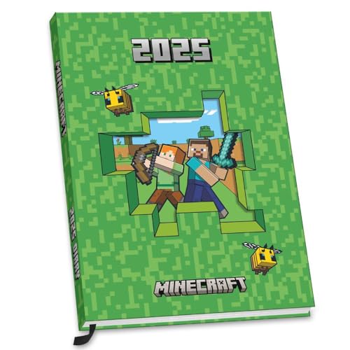 Minecraft – A5-Tischkalender 2025: Original Danilo-Kalender [Mehrsprachig] [Kalender] (Desk Diary)