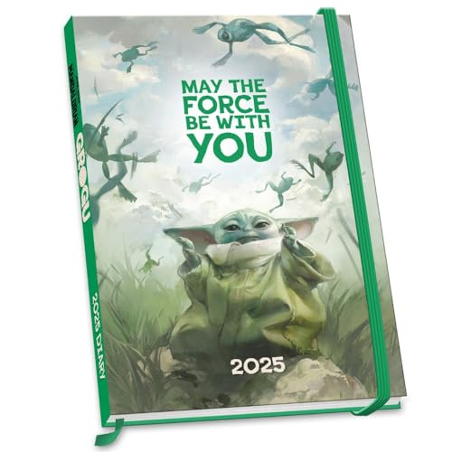 Star Wars – The Mandalorian Grogu – A5-Tischkalender 2025: Original Danilo-Kalender [Mehrsprachig] [Kalender] (Desk Diary) von Danilo Promotions LTD