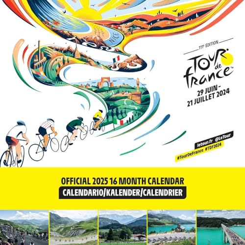 Tour de France 2025 – Wandkalender: Original Danilo-Kalender [Mehrsprachig] [Kalender] (Wall-Kalender)