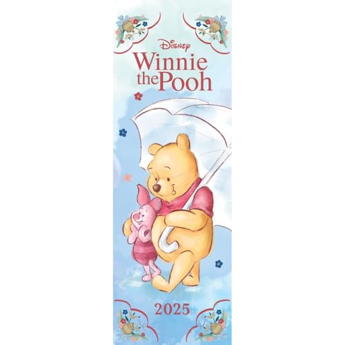 Disney – Winnie the Pooh 2025 – Slimline-Kalender: Original Danilo-Kalender [Mehrsprachig] [Kalender]