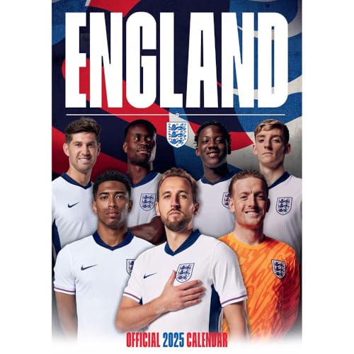England Men's Football – Englische Fußball-Nationalmannschaft 2025 – A3-Posterkalender: Original Danilo-Kalender [Mehrsprachig] [Kalender] von Danilo Promotions LTD