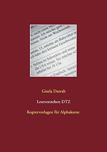 Leseverstehen DTZ: Kopiervorlagen für Alphakurse