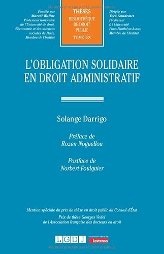 L'obligation solidaire en droit administratif (338) von LGDJ