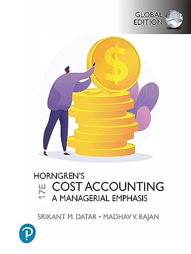 Horngren's Cost Accounting, Global Edition von Pearson