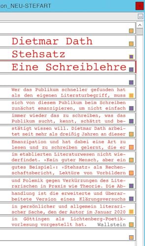 Stehsatz: Eine Schreiblehre