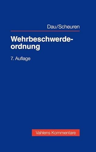 Wehrbeschwerdeordnung (Vahlens Kommentare)