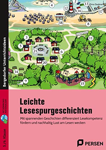 Leichte Lesespurgeschichten 5./6. Klasse - Deutsch: Mit spannenden Geschichten differenziert Lesekompetenz fördern und nachhaltig Lust am Lesen wecken von Auer Verlag i.d.AAP LW