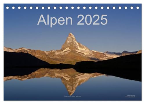 Alpen (Tischkalender 2025 DIN A5 quer), CALVENDO Monatskalender von CALVENDO