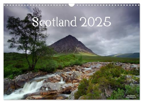 Scotland 2025 (Wall Calendar 2025 DIN A3 landscape), CALVENDO 12 Month Wall Calendar: Landscape coast, mountains, waterfalls and architecture, along ... of Scotland - the north of the United Kingdom