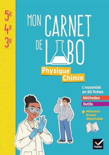 Microméga Physique Chimie Cycle 4 - Ed 2025 - Mon carnet de labo: L'essentiel en 50 fiches Méthodes-Outils + Mémento Brevet détachable von HATIER