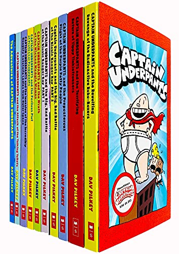 Captain Underpants: 10 Book Set