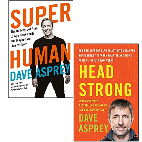 Dave Asprey 2 Books Collection Set (Head Strong and Super Human)
