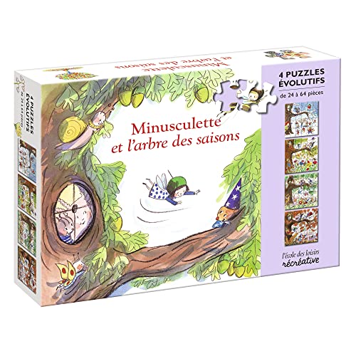Puzzle Minusculette et l'arbre des saisons: 4 puzzles évolutifs von EDL