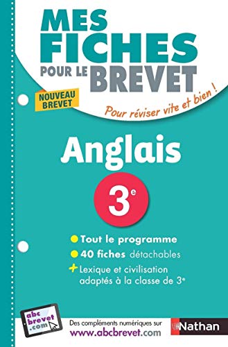 Mes fiches pour le Brevet Anglais 3éme - Nouvelle édition von NATHAN