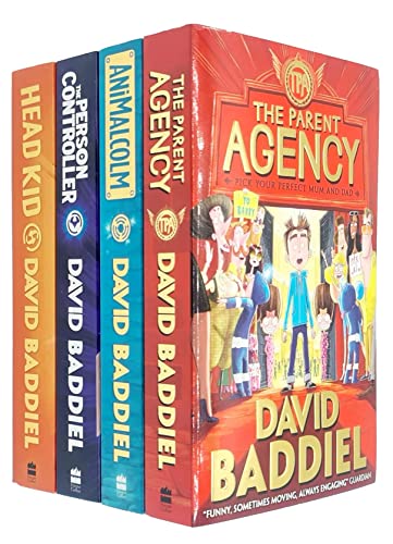 David Baddiel Collection 4 Books Set (The Boy Who Got Accidentally Famous[Hardcover], The Parent Agency, Animalcolm, The Person Controller)