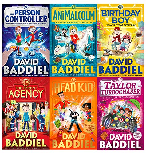 David Baddiel Collection 6-Bücher-Set (The Parent Agency, Head Kid, Birthday Boy, The Person Controller, AniMalcolm, The Taylor Turbochaser)