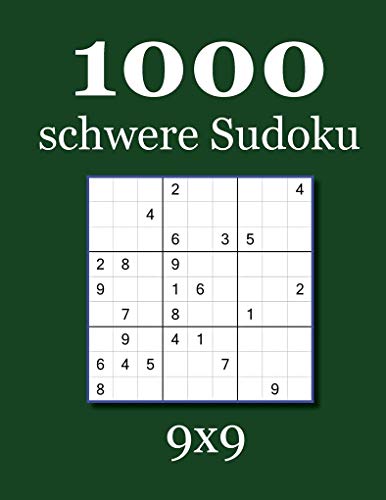 1000 schwere Sudoku 9x9