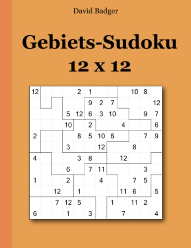 Gebiets-Sudoku 12 x 12 von udv