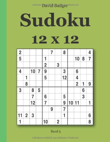 Sudoku 12 x 12: Band 5 von udv