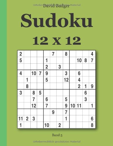 Sudoku 12 x 12: Band 5 Sudoku 12 x 12: Band 5 von udv