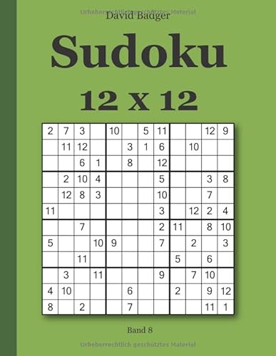 Sudoku 12x12 - Band 8 von udv