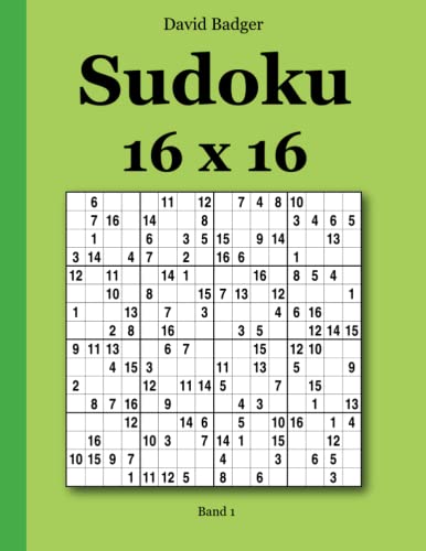 Sudoku 16 x 16 Band 1 von udv