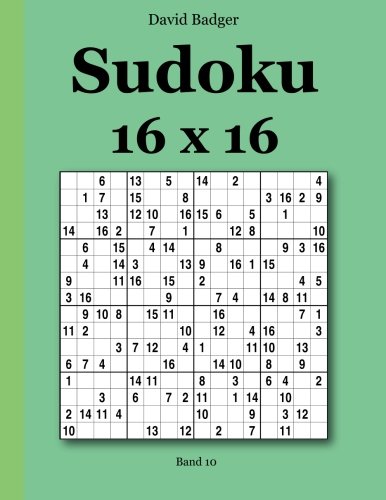 Sudoku 16 x 16 Band 10 von udv