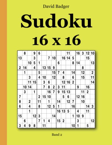 Sudoku 16 x 16 Band 2 von udv