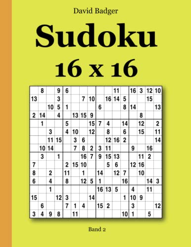 Sudoku 16 x 16 Band 2 Sudoku 16 x 16 Band 2 von udv