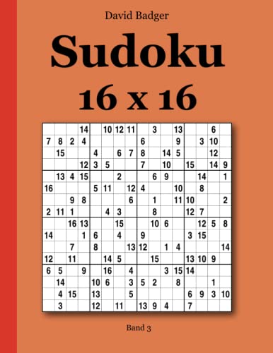 Sudoku 16 x 16 Band 3 Sudoku 16 x 16 Band 3 von udv