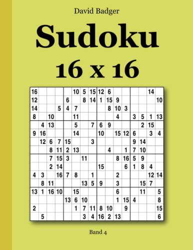 Sudoku 16 x 16 Band 4 von udv