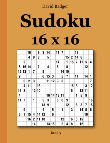 Sudoku 16 x 16 Band 5 von udv