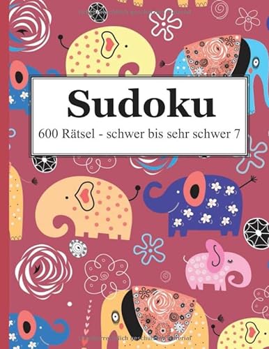 Sudoku - 600 Rätsel schwer bis sehr schwer 7 von udv