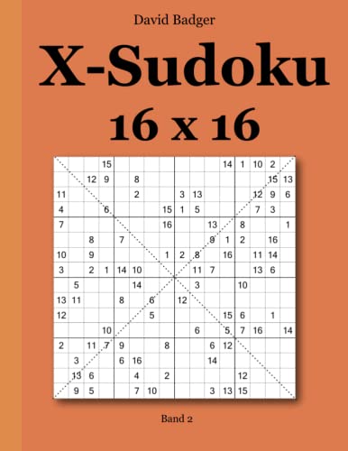 X-Sudoku 16 x 16: Band 2 von udv