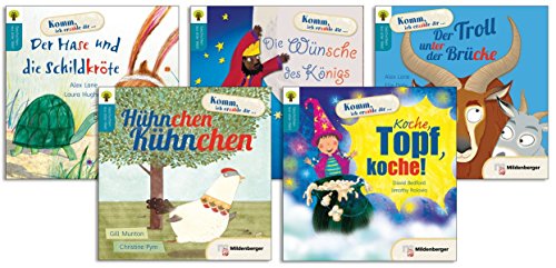 Geschichten aus aller Welt - Set 1: Einzelbände: Der Hase und die Schildkröte; Die Wünsche des Königs; Der Troll unter der Brücke; Hühnchen Kühnchen; Koche, Topf, koche!