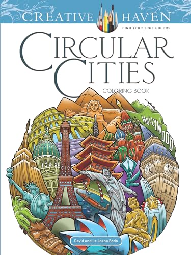 Creative Haven Circular Cities Coloring Book (Adult Coloring)