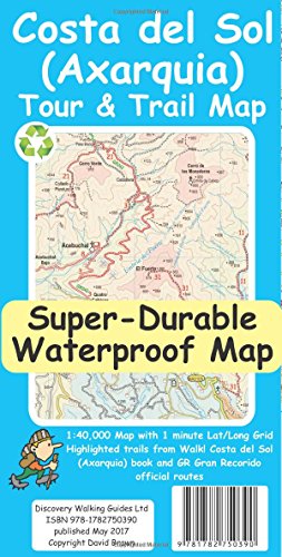 Costa del Sol (Axarquia) Tour and Trail Map