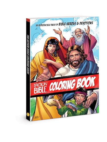 The Action Bible Coloring Book: 55 Reproducible Pages of Bible Heroes & Devotions von David C Cook