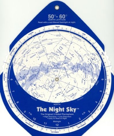 The Night Sky, 50°-60° (Large) Star Finder