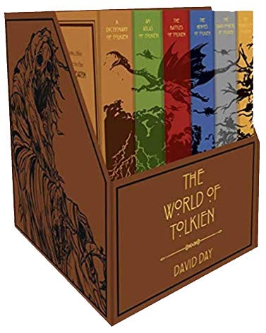 The World of Tolkien Complete 6 Books Collection Box Set by David Day (Dictionary, Atlas, Battles, Heroes, Dark Powers & Hobbits)