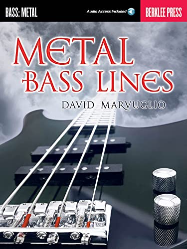 Metal Bass Lines (Berklee Guide) (Book & Online Audio): Songbook, Download für Bass-Gitarre