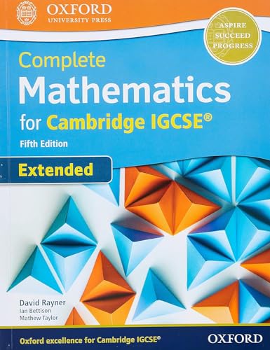 Cie Complete Igcse Extended Mathematics 5th Edition Book: With Website Link Cie Complete Igcse Extended Mathematics 5th Edition Book: With Website Link