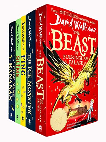 David Walliams Collection 4 Books Set (Fing, The Ice Monster, Slime, Code Name Bananas)