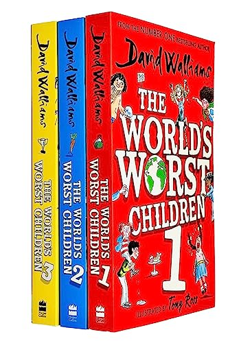 David Walliams World's Worst Children Collection 3 Books Set