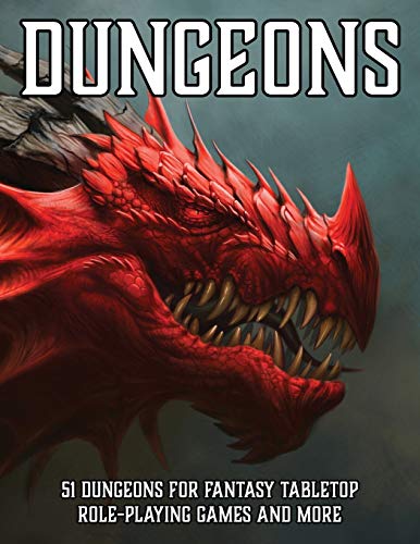Dungeons: 51 Dungeons for Fantasy Tabletop Role-Playing Games (RPG Dungeon Maps)