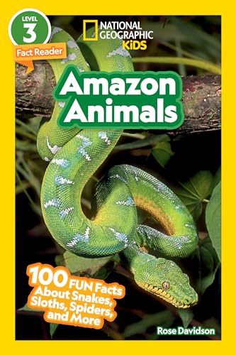Amazon Animals (National Geographic Kids Readers, Level 3): 100 FUN Facts About Snakes, Sloths, Spiders, and More von National Geographic Kids