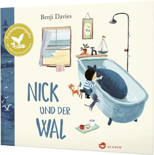 Nick und der Wal: Jubiläumsausgabe | Bilderbuch mit herausnehmbarer Illustration zur Kinderzimmer-Dekoration von Aladin Verlag