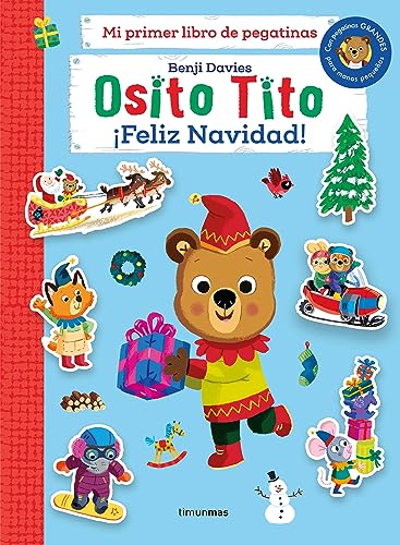 Osito Tito. Mi primer libro de pegatinas. ¡Feliz Navidad! von Timun Mas Infantil
